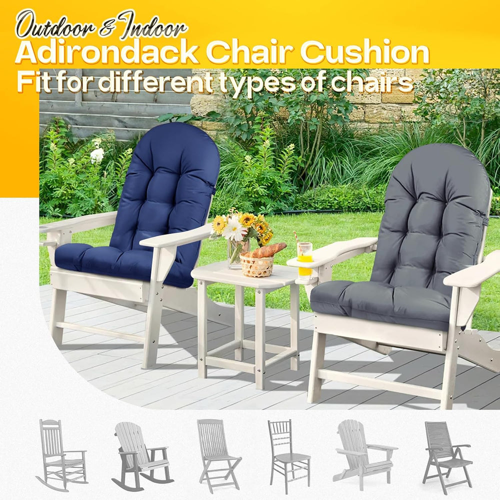 MAGIC ELEPHANT Adirondack Chair Cushion Set of 2, Memory Foam Outdoor Cushion...