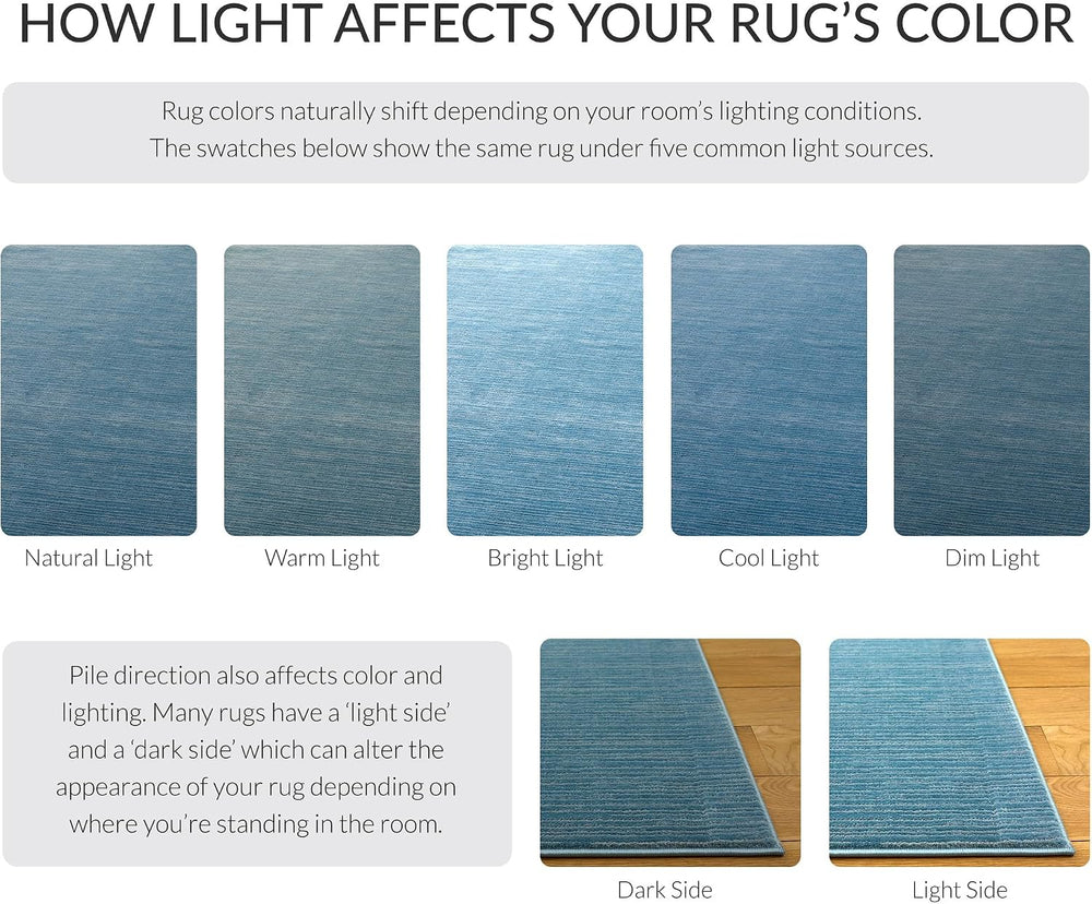 SAFAVIEH Vision Area Rug 11x15 X-Large, Modern Tonal Aqua VSN606B