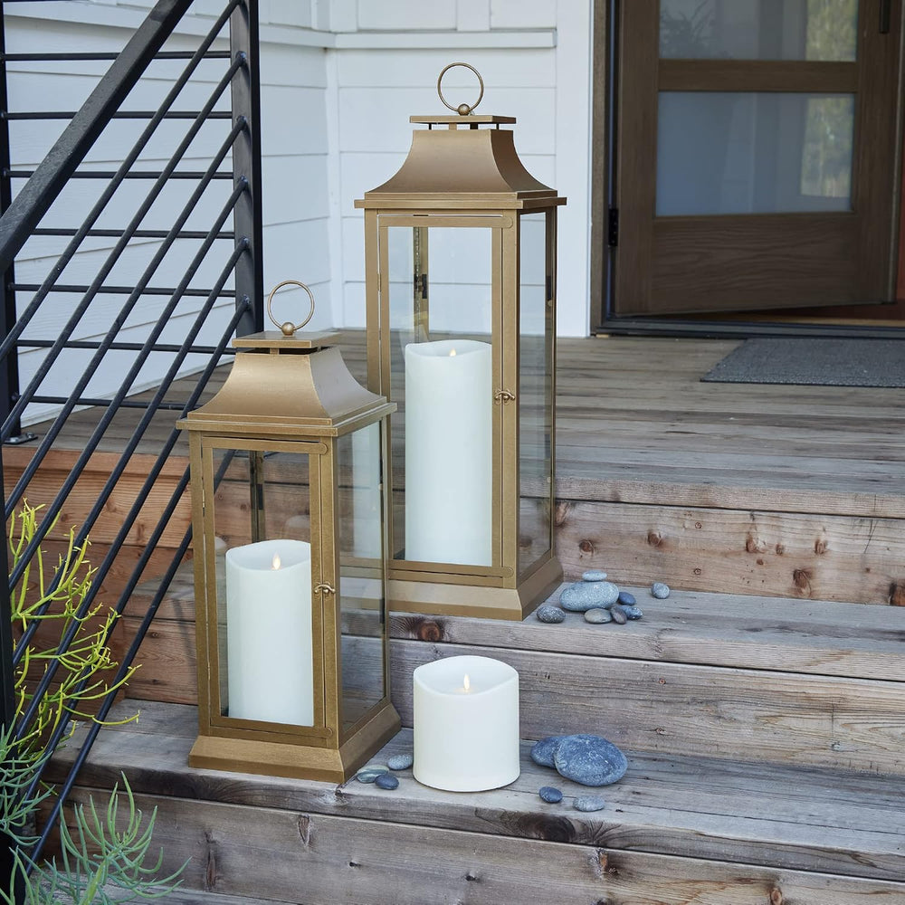 Luminara Realistic Artificial Moving Flame Outdoor Pillar Candle IPX4 - Movin...