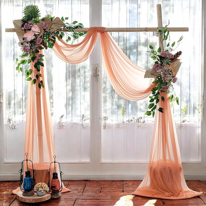 MDS Halloween Chiffon Draping Fabric - 1 Panel, 30" Wide x 40ft Long - S...