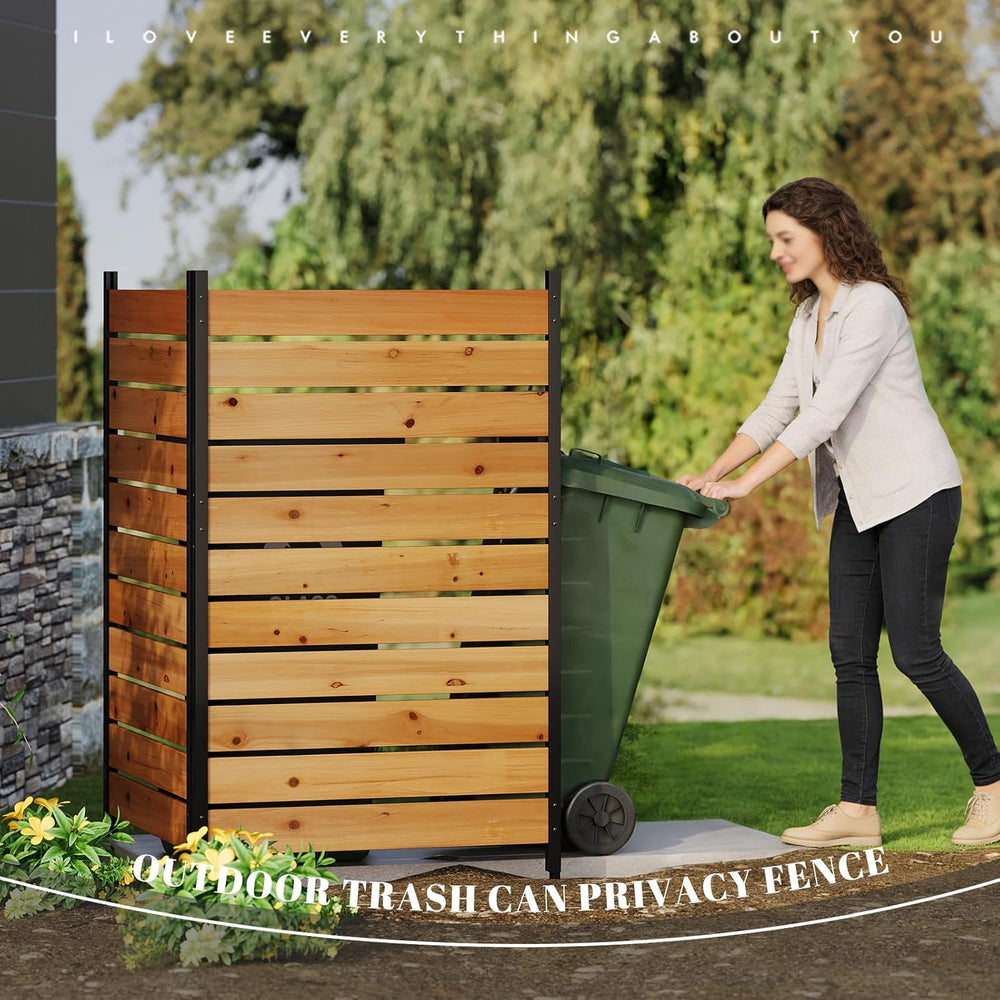 Privacy Fence Screen Outdoor Freestanding Decorative Patio Air Conditioner Fe...