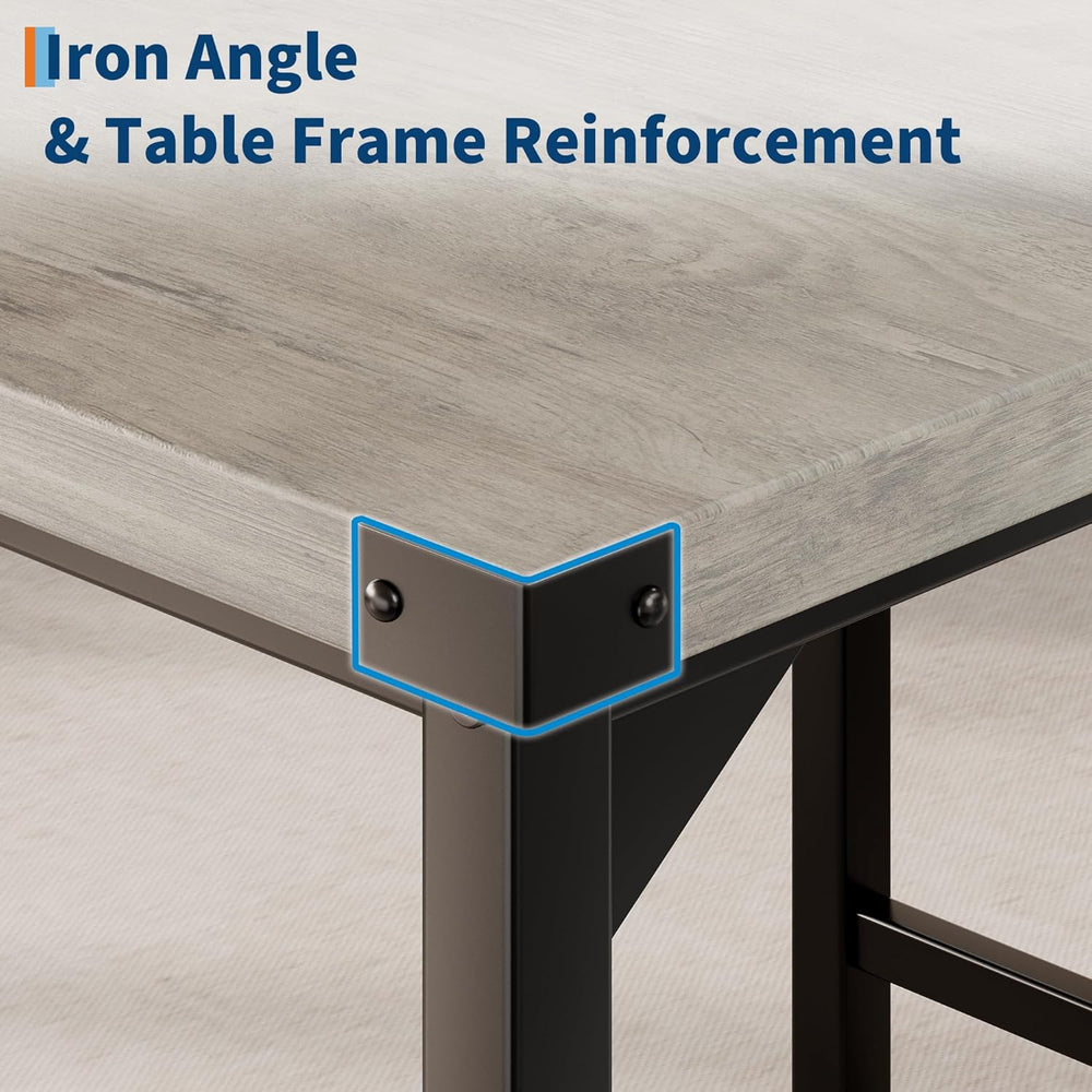 GarveeHome Dining Table Set for 4 with Corner Protector, Kitchen Table Set w/...