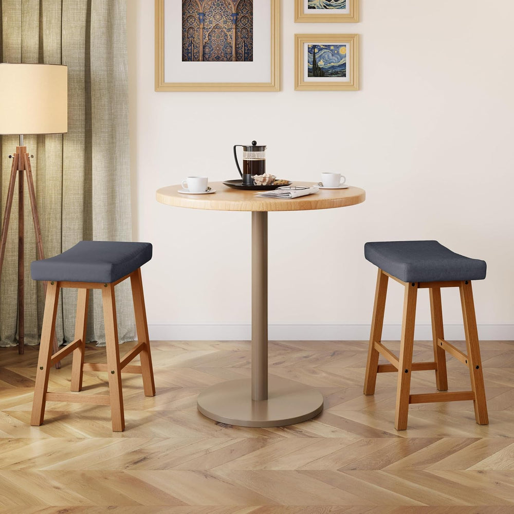 Yaheetech 24 Inch Counter Height Bar Stools Set of 2 Backless