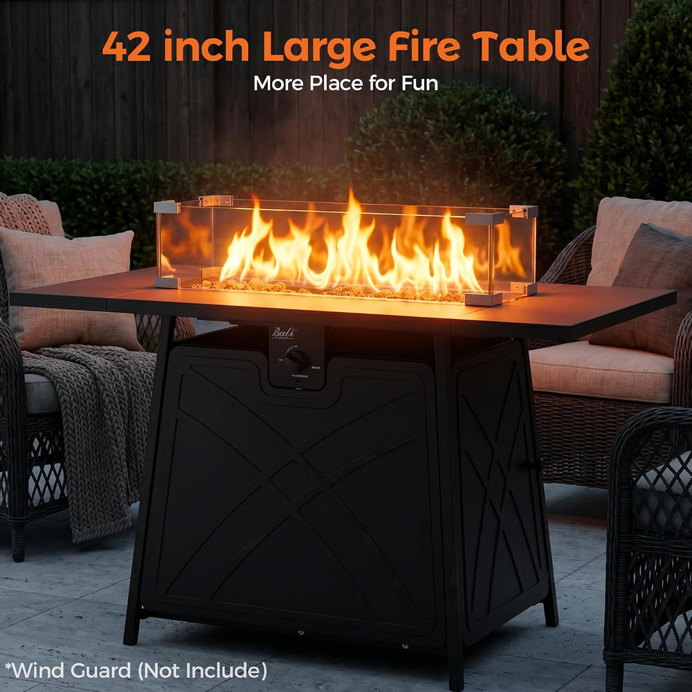 Propane Fire Pit Patio Outdoor Fire Pit Table Large Firepits for Outside