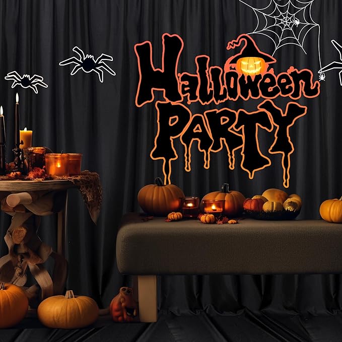 MEETSKY Black Backdrop Curtains for Parties - 10ft x 8ft Party Photo Backgrou...