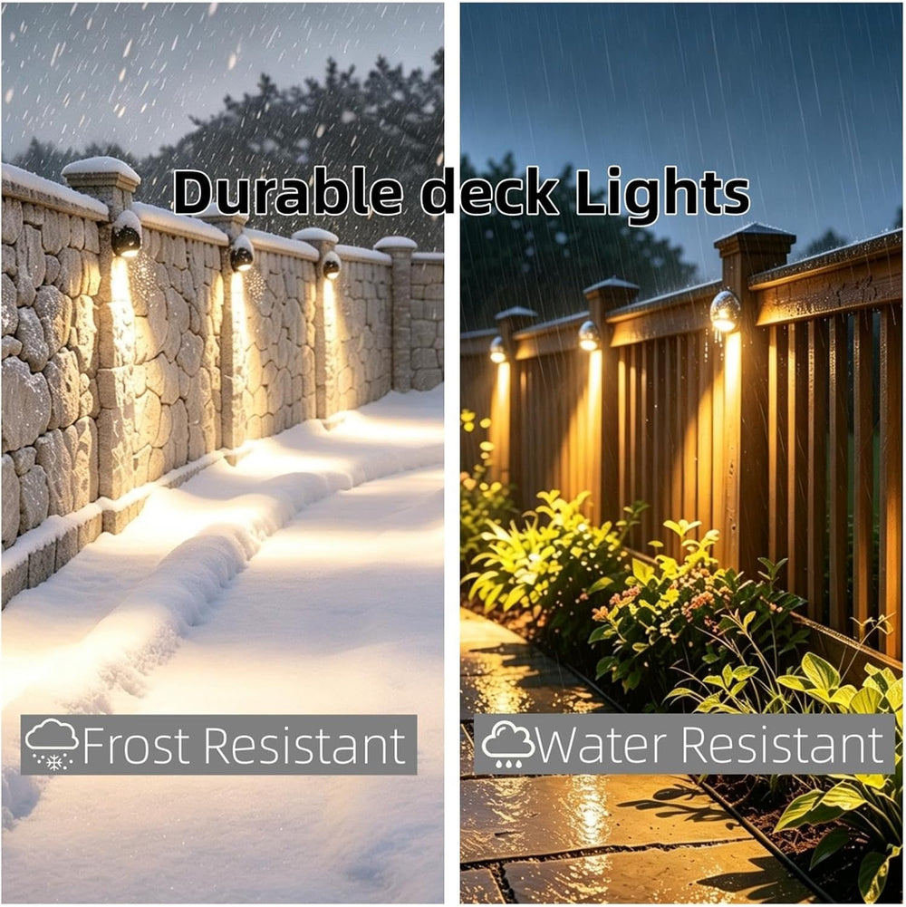 3W Outdoor Deck Lights, 3000K LED Landscape Step Lights, 4-Pack