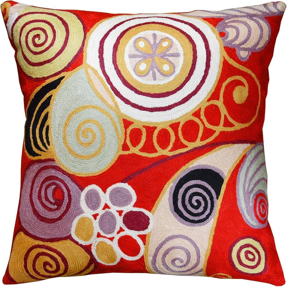Hilma Al Klint Red Pillow Cover Modern Red Pillowcase Abstract Chair Cushion ...