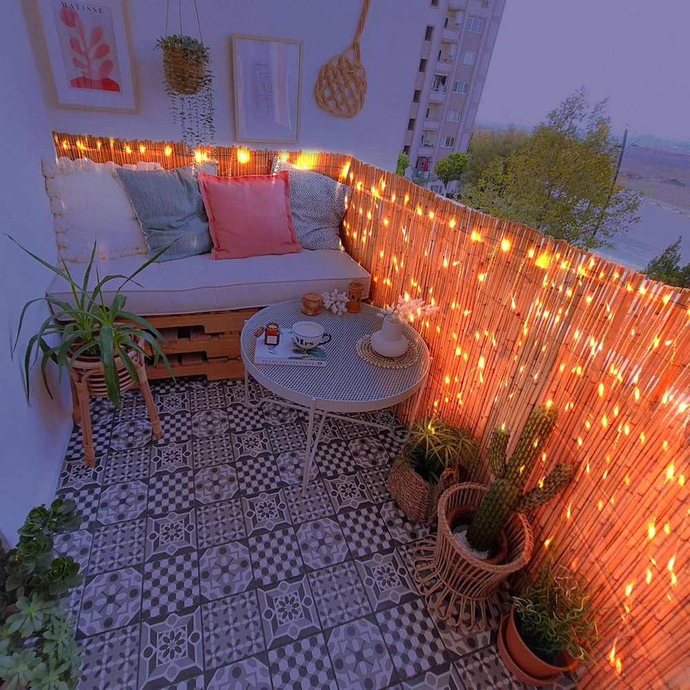 Natural Reed Fencing,Privacy Fence Bamboo-Like Reed Screen Curtain Natural Fe...