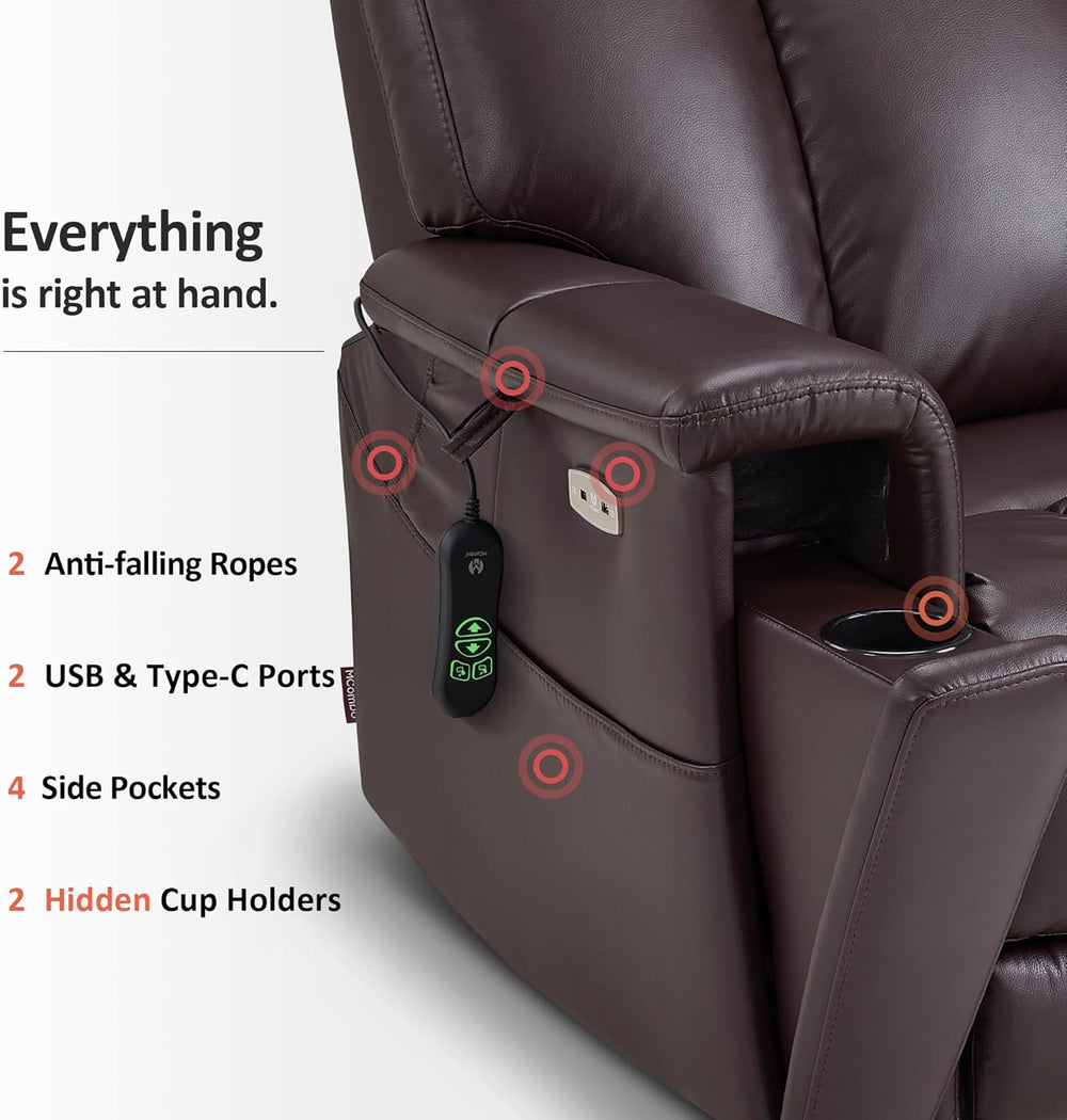MCombo 500lbs Heavy Duty Lift Chair for Elderly, 28" Extra Wide Seat R7777