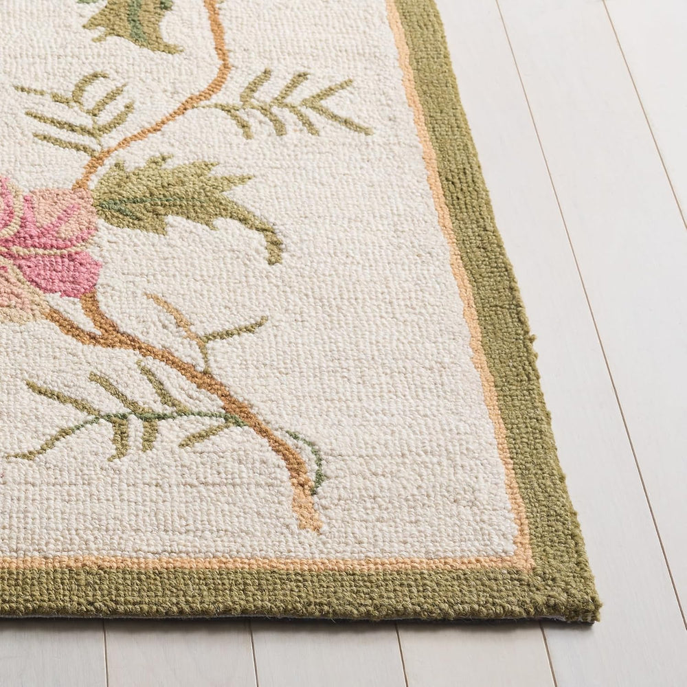 SAFAVIEH Chelsea Collection Area Rug - 9' x 12', Ivory, Hand-Hooked F...
