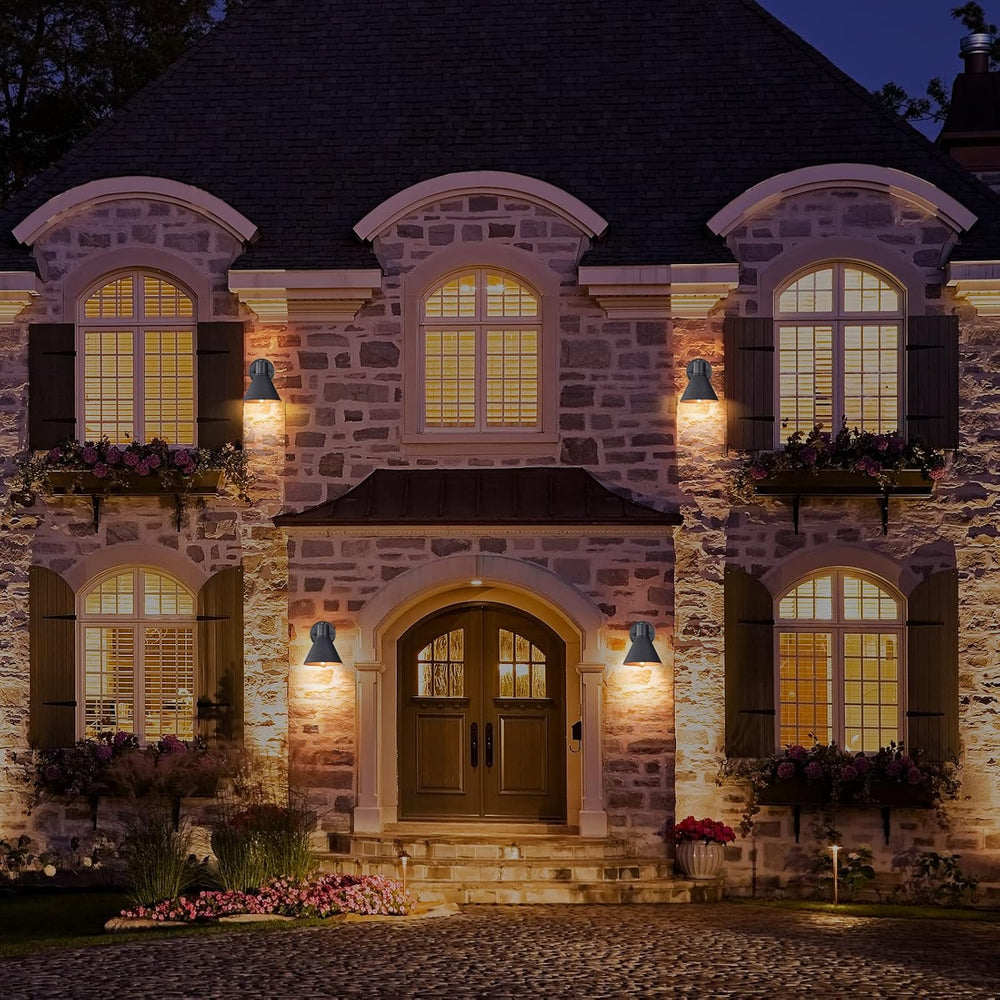 2 Pack Outdoor Wall Sconces,Wall Lights Fixture Exterior Farmhouse Lamps