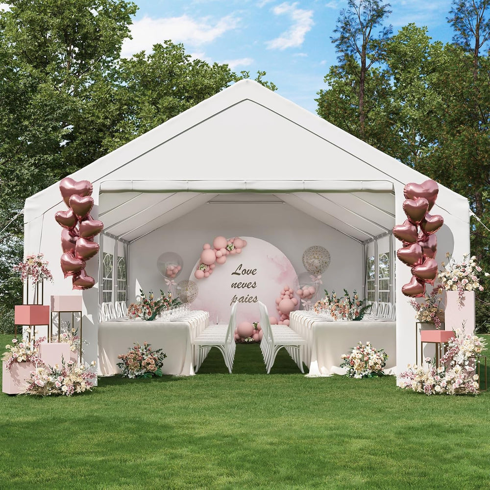Party Tent 16x32 Canopy Heavy Duty, Waterproof Outdoor Event Tent with Remova...