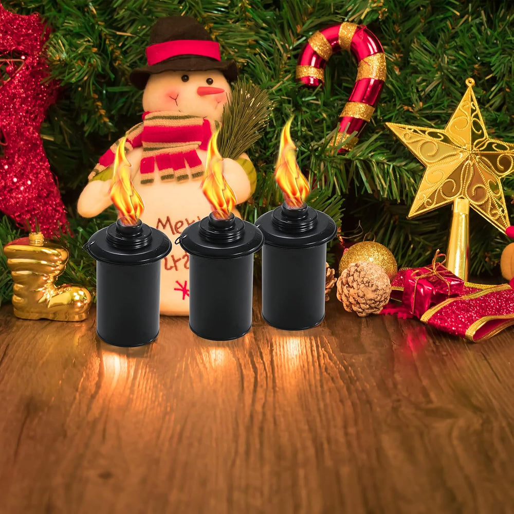 6 Pack Metal Citronella Torches, Torches Garden for Outside 60 inch Flickerin...