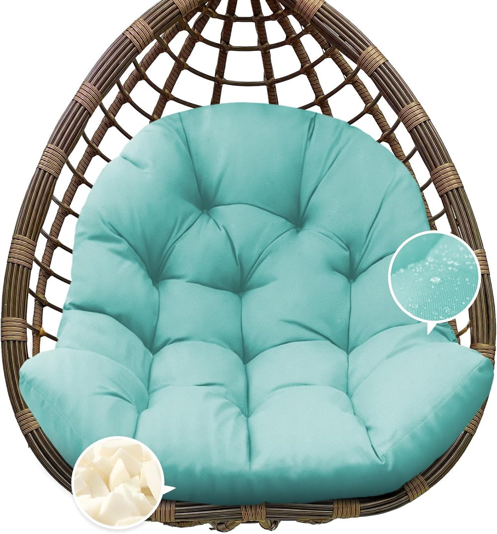 Egg Chair Cushion Replacement, Waterproof Outdoor Hanging Egg Chair Cushion H...