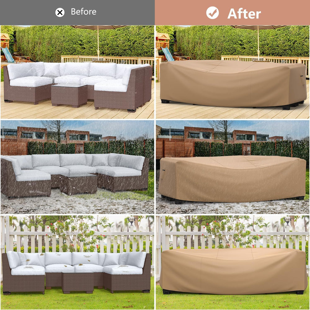 Mrrihand Outdoor Patio Furniture Covers Waterproof 98"Lx78"Wx30&quo...