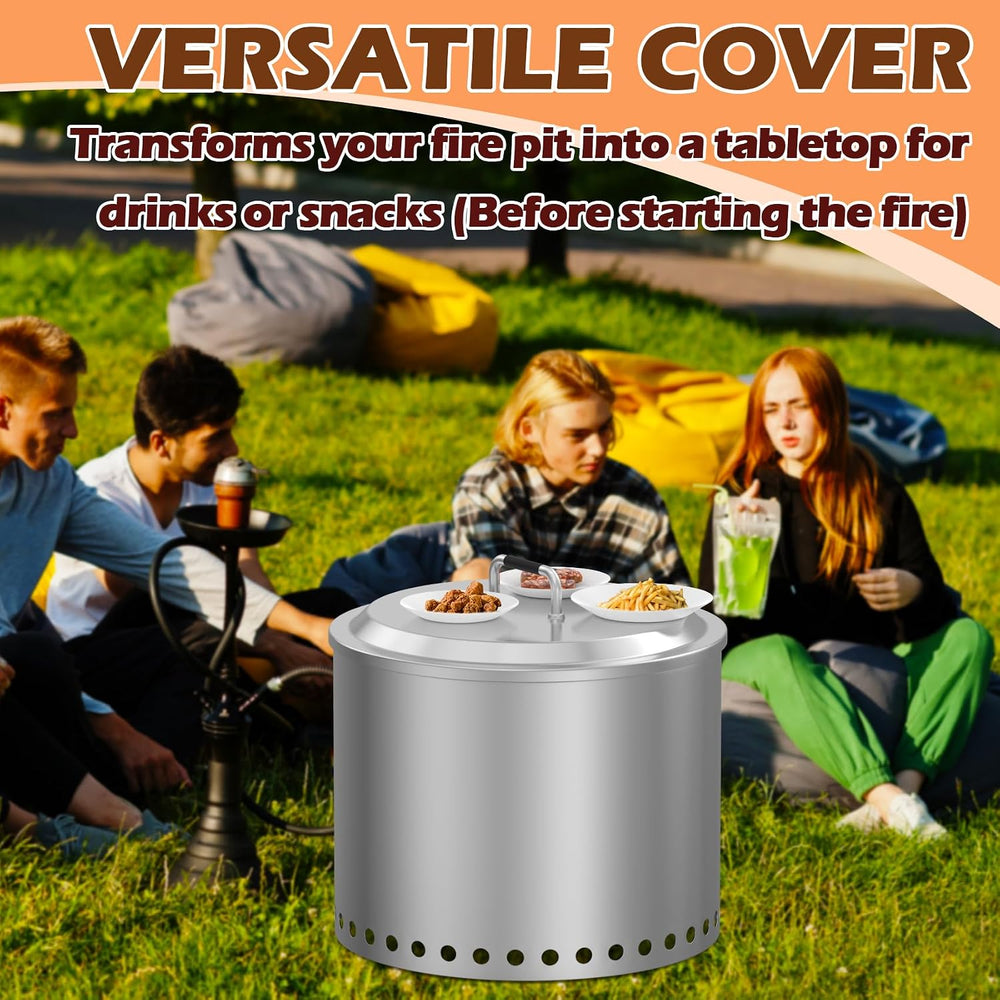 Fire Pit Lid for Solo Stove Yukon 27" Accessories, Round Fire Pit Cover ...