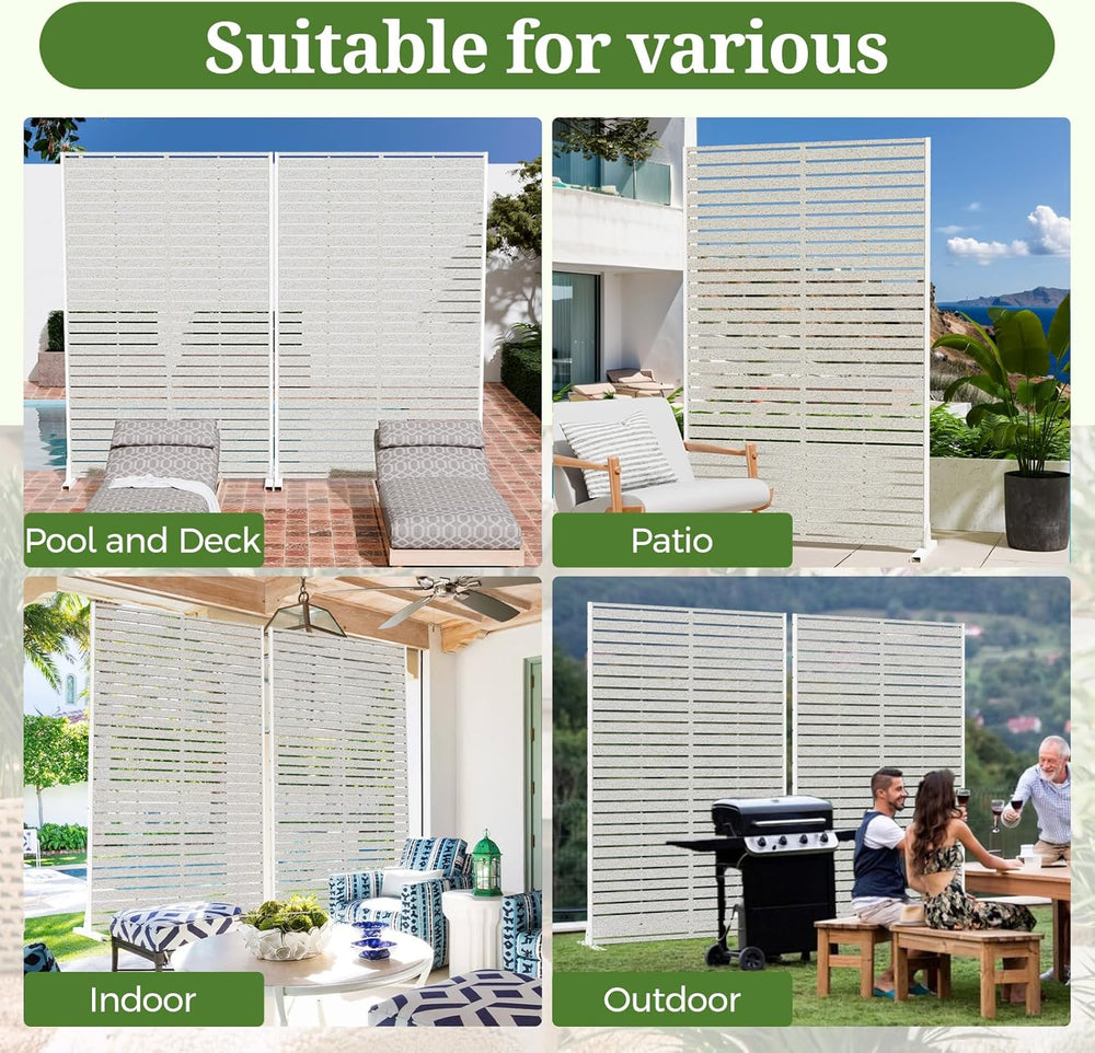 72" Privacy Screen Outdoor Privacy Fence Panel for Patio