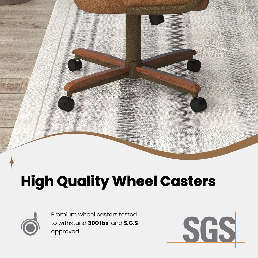 Chromcraft Bailey 2pc Swivel Tilt Kitchen Dining Chair - Camel-Walnut