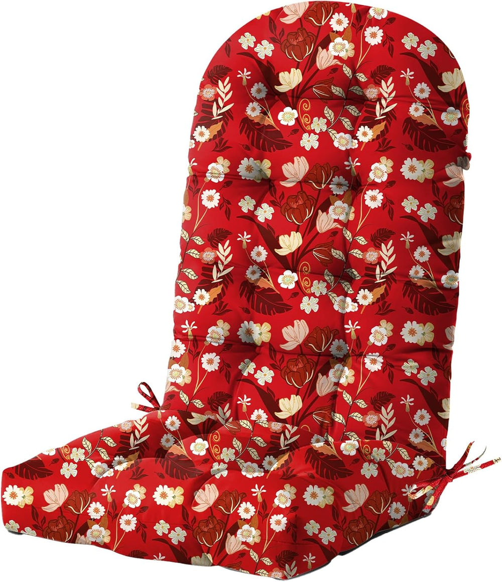 DANGHOOGY Adirondack Chair Cushion, 49x20x4 Outdoor Chair Cushions Red FL