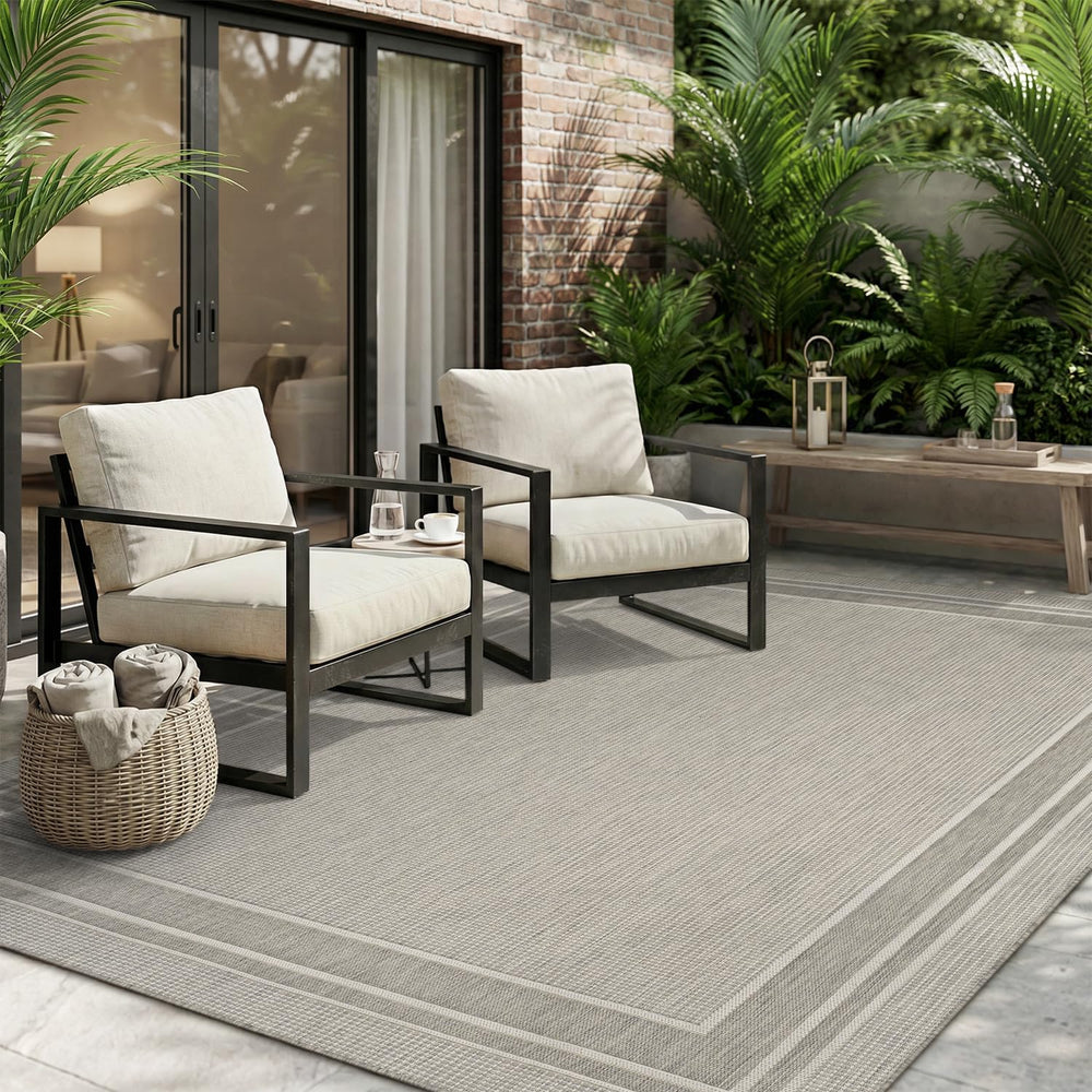 MontVoo-Outdoor Rug-Patio Rug 5x7 ft Polypropylene Indoor Outdoor Rugs Outdoo...