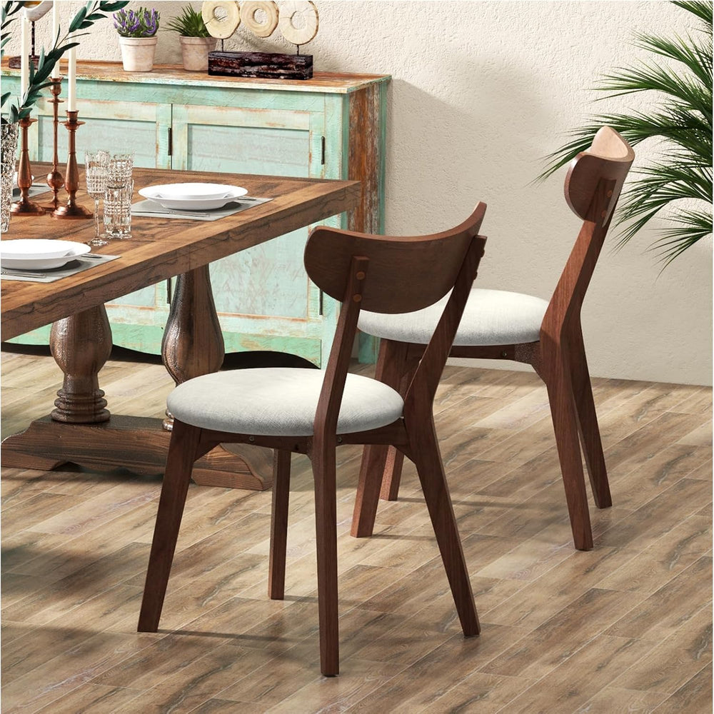 NAFORT Dining Chairs Set of 2, Modern Fabric Upholstered Dining Room Chairs, ...