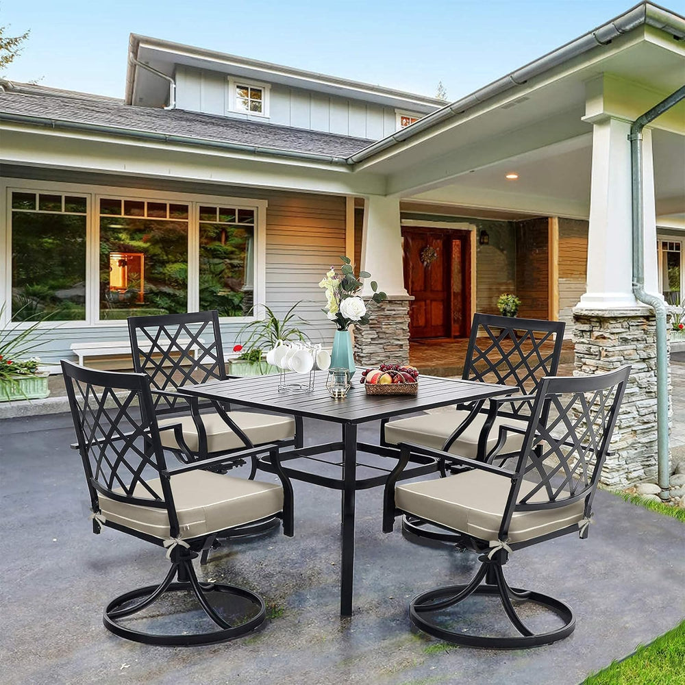 Porch Shield Outdoor Cushion Slipcovers Patio Chair Seat Cushion Covers Set 4...