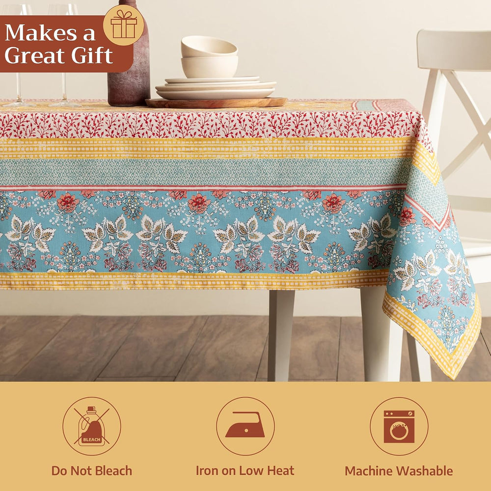 Maison d' Hermine Table Cloth Square Table Reusable 100% Cotton 54"x...
