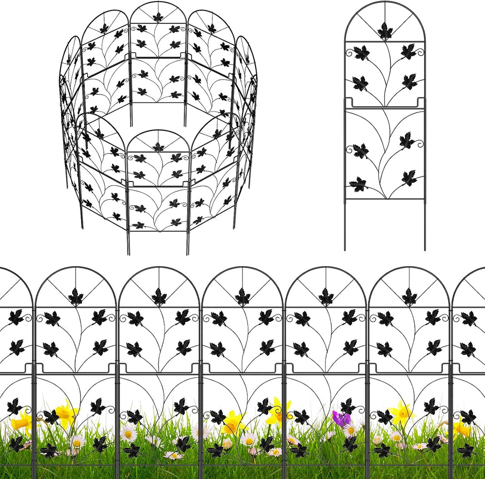 15 Pack Decorative Garden Fence Panels No Dig Fencing, Total 38in (H) x 16ft ...