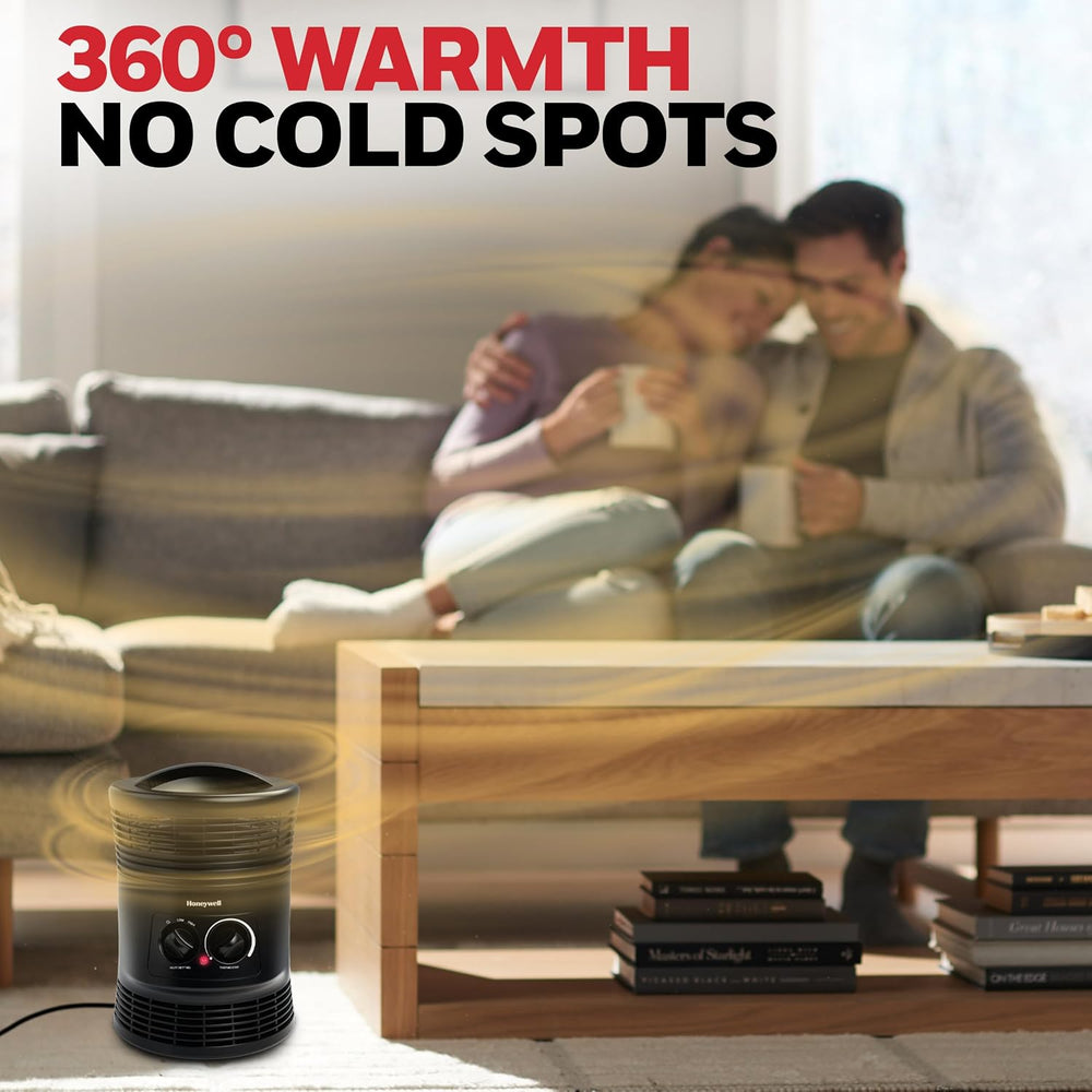 Honeywell HHF360V 360 Degree Surround Fan Forced Heater with Surround Heat Ou...