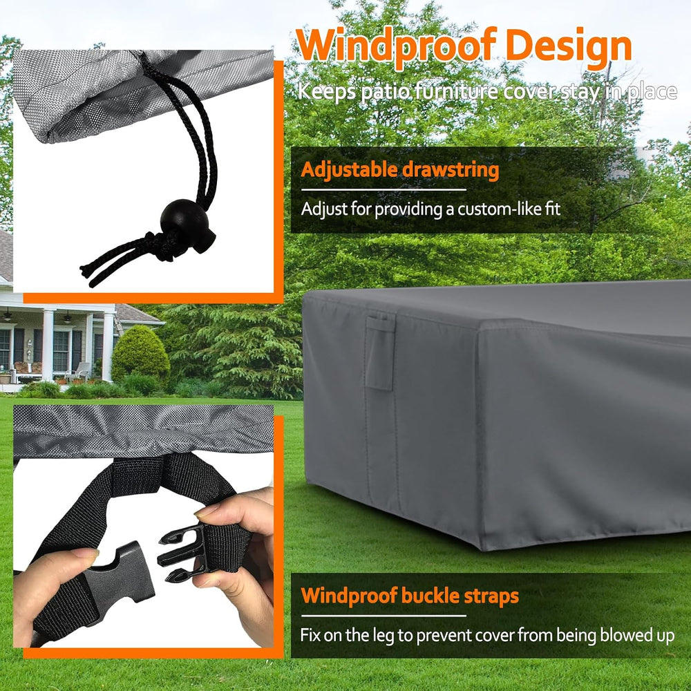 STARTWO Patio Furniture Covers, Waterproof Heavy Duty Outdoor Furniture Cover...