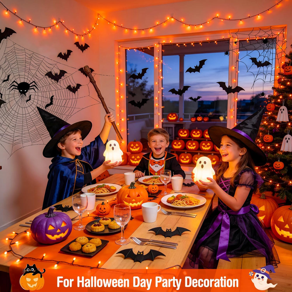 JMEXSUSS 500 LED Halloween Lights Outdoor, Orange String Lights Plug in