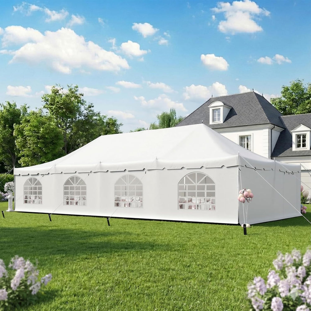 EROMMY 20x40FT Large Party Tent with Sidewalls, 2 Doors, Carry Bags, Heavy Du...