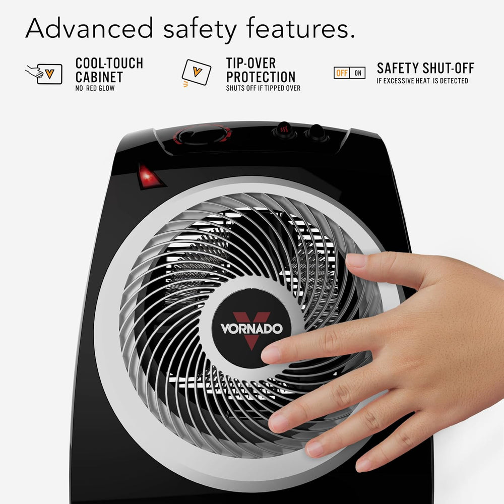 Vornado VH10 (2025) Space Heater for Indoor Use, Adjustable Thermostat, 2 Hea...