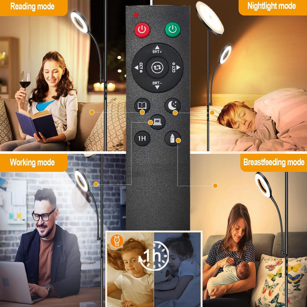 marctronic Floor Lamp, Upgraded 42W 4000LM Super Bright LED Floor Lamp for Li...