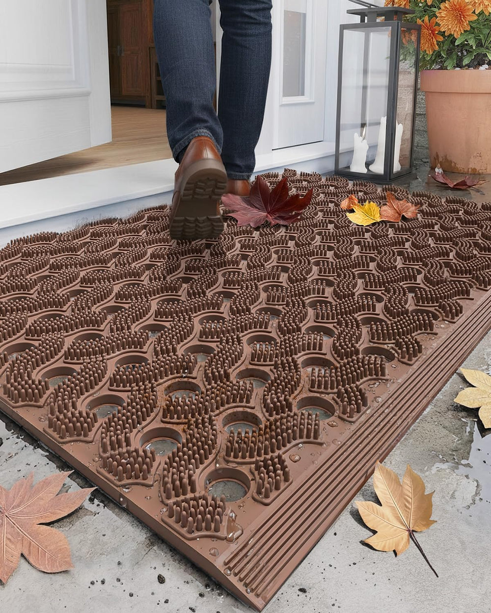 Color&Geometry Super Heavyweight TPE Welcome Mat Outdoor, 24"x36&quo...