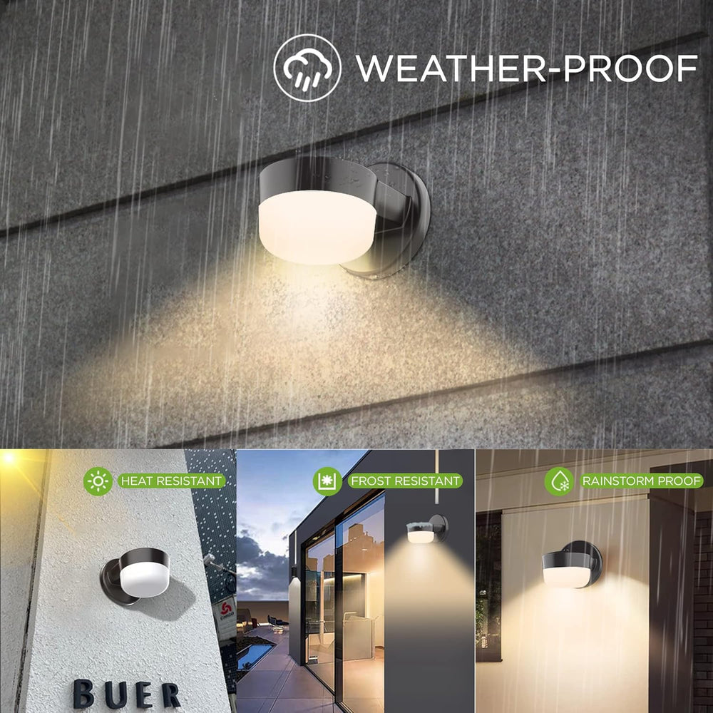 TIERONE Modern LED Wall Pack Light Security Light with Dusk to Dawn Photocell...