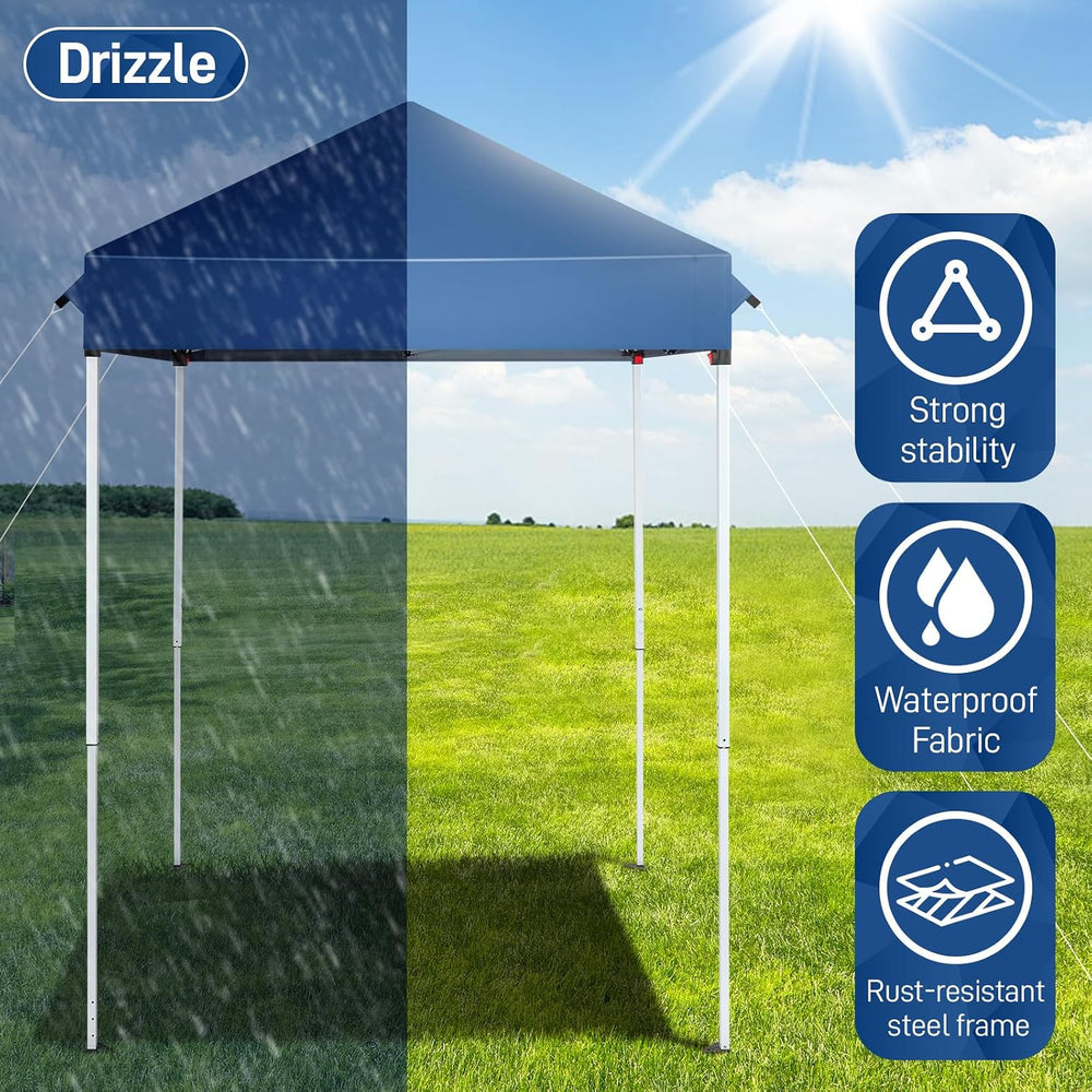 5x5 Pop Up Canopy Tent, Outdoor Small Shade Canopy Tent with Carry Bag, Porta...