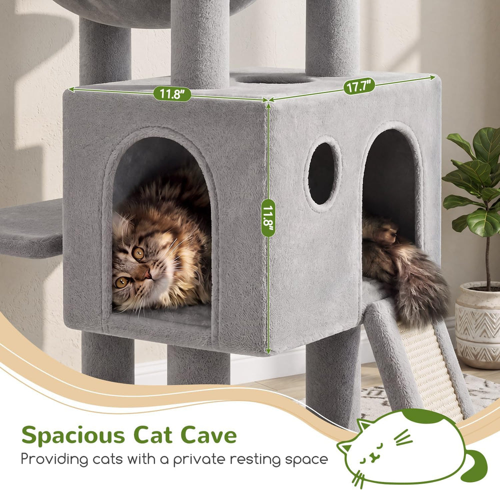 Globlazer F70 Pro Heavy Duty Cat Tree Tower for Indoor Cats Large Adult