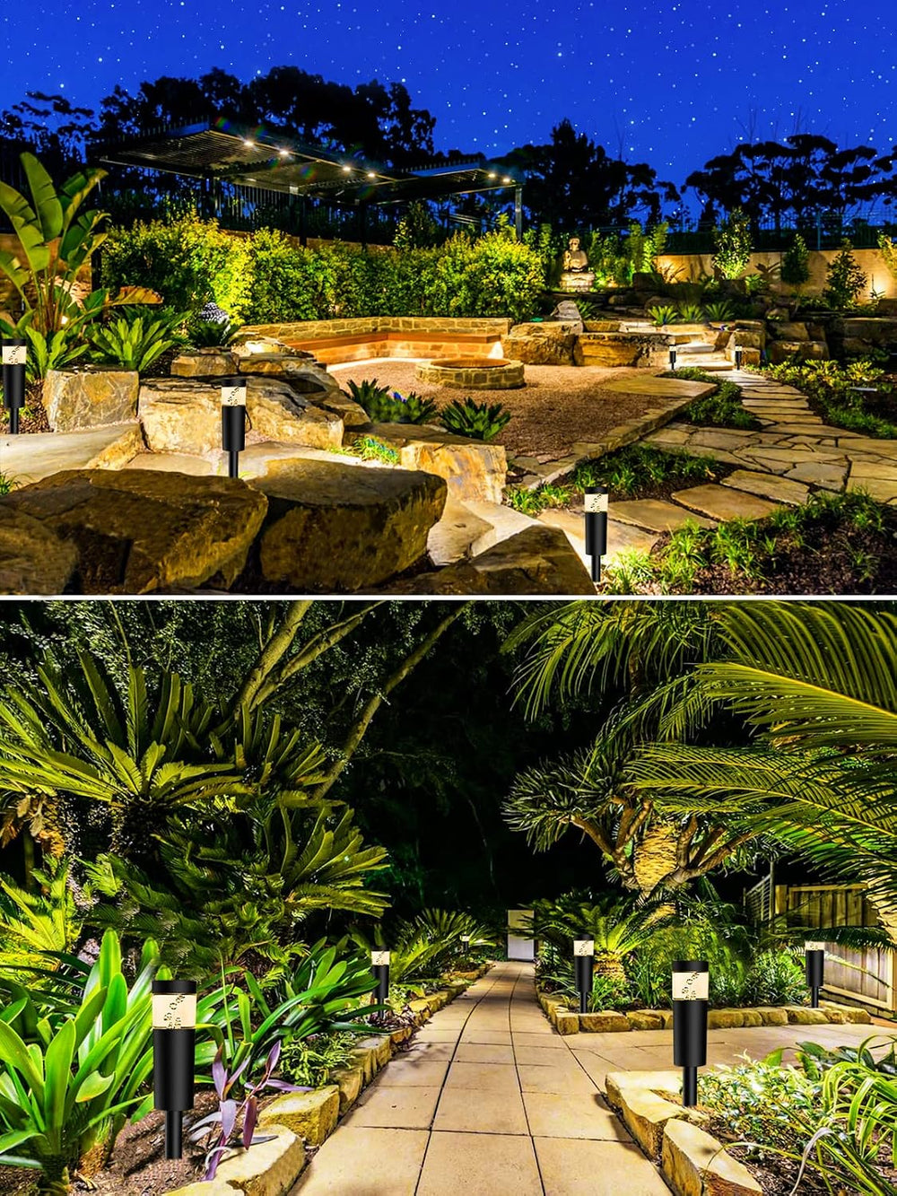 5W Low Voltage Landscape Pathway Lights with Connectors 12V Outdoor Landscape...