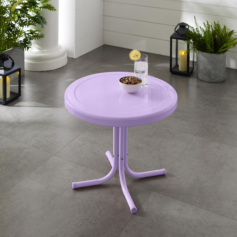 Crosley Furniture Griffith Retro Metal Outdoor Side Table