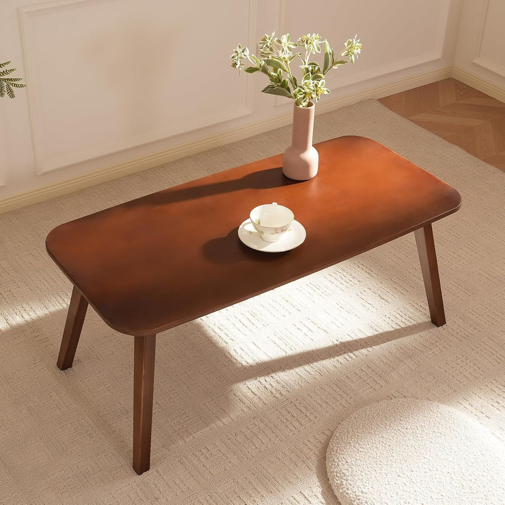 Baveke Folding Coffee Table- Foldable Floor Tables, Mid Century Coffee Table ...