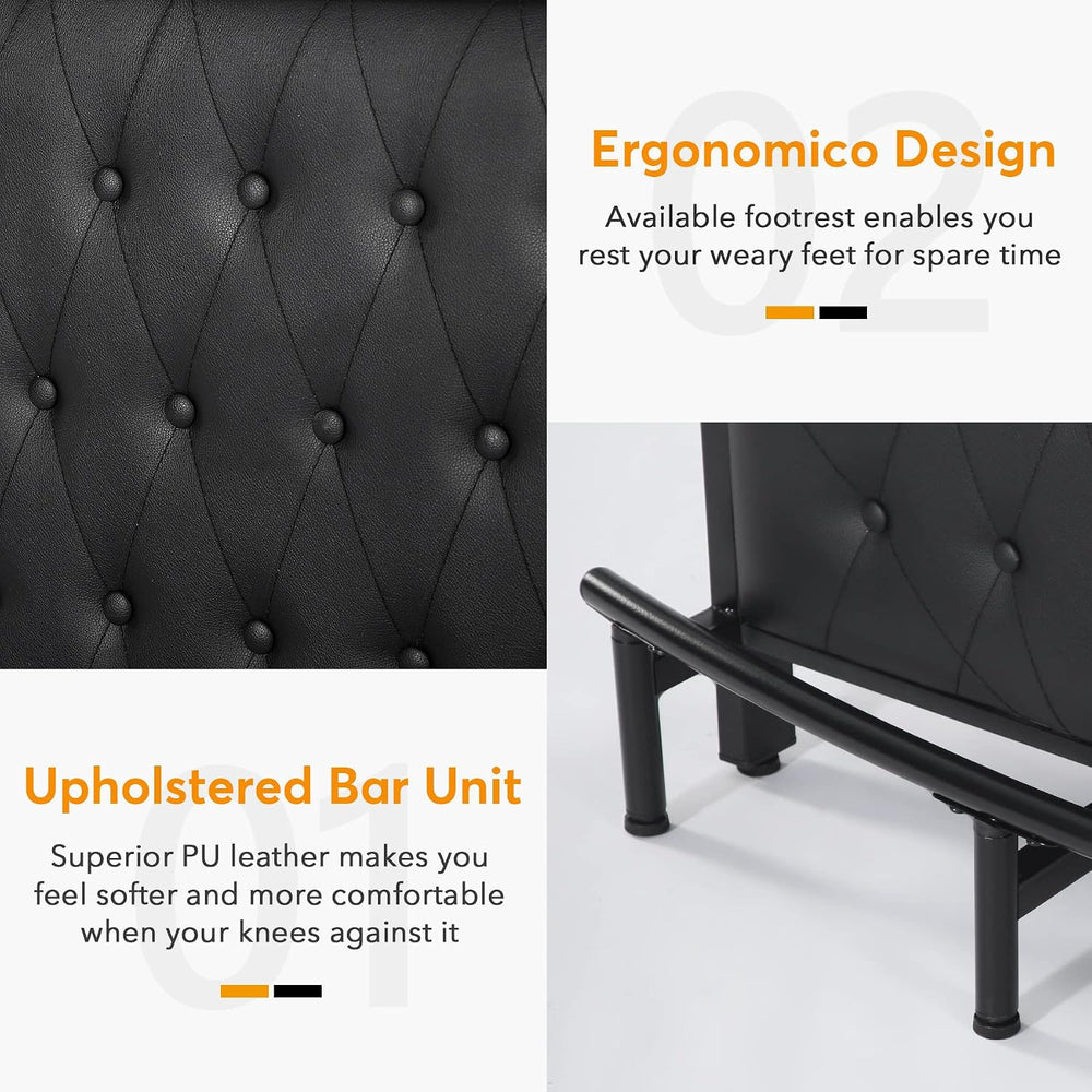 Tribesigns Home Bar Unit for Liquor, 44-Inch Bar Height Table with Storage, B...