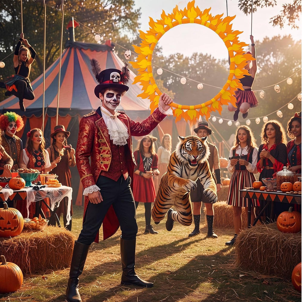 Yalikop 27 in Fun Halloween Circus Fire Ring Hoop Costume Prop