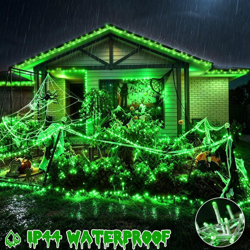 403 FT 1000 LED Halloween Lights Outdoor Fairy String Lights Plug in, Green