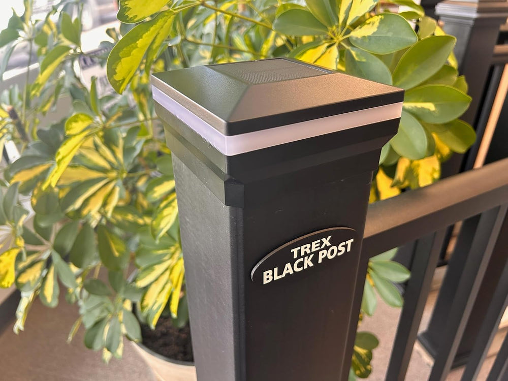 4.5" x 4.5" Composite Solar Deck Post Cap Light for a Trex Transcen...