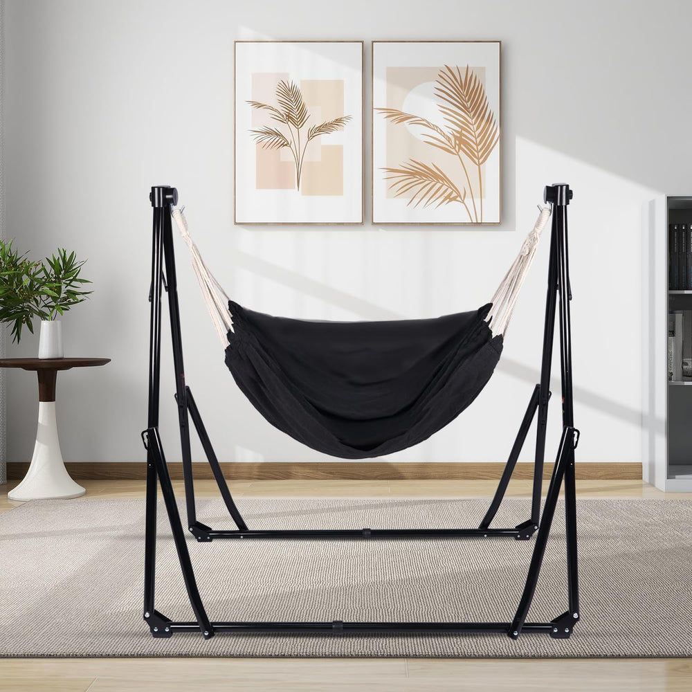 2 in 1 Hammock with Stand - Portable Hammock & Swing Chair, No Tools Asse...