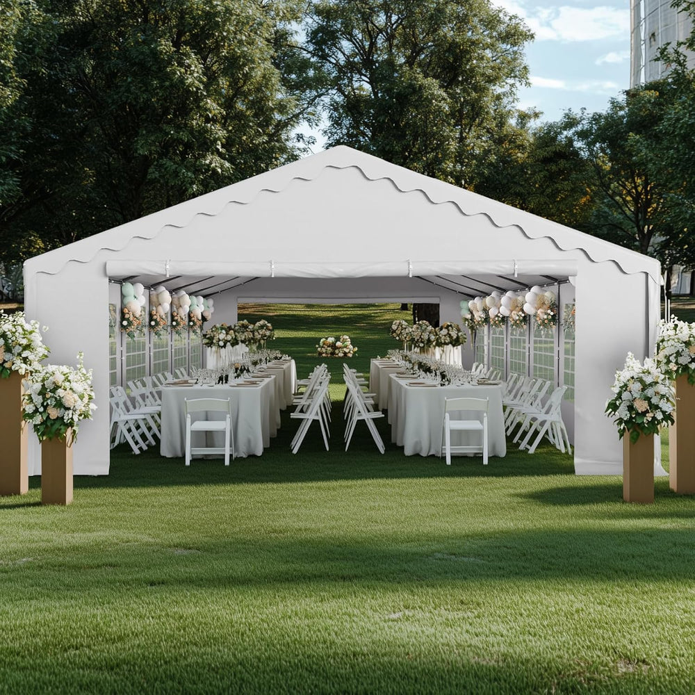 GREEN PARTY 20x40 ft Party Tent Heavy Duty, Outdoor Wedding Commercial Tent