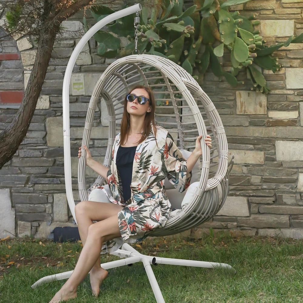 Elevon Hammock Chair Stand Only, Hanging Hammock Swing Stand for Outside with...