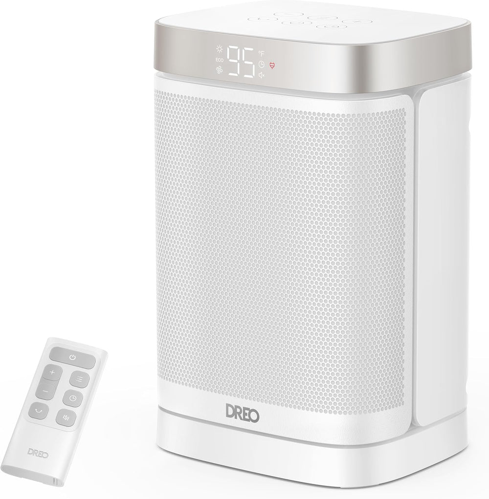 DREO Atom One Space Heater with Remote, 70°Oscillating Electric Heaters with ...