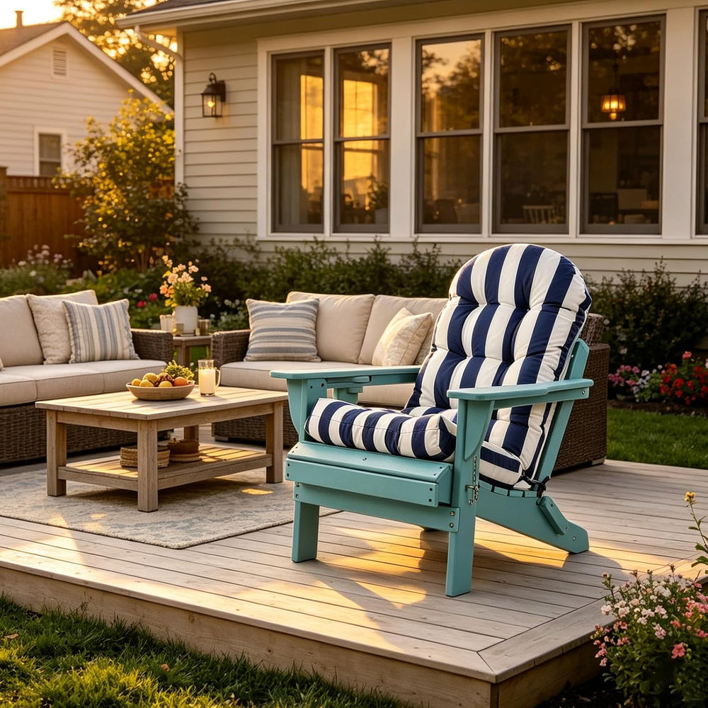 Adirondack Chair Cushion, High Back Patio Chair Cushions 48 x 19.7 x 4.7 Inch...